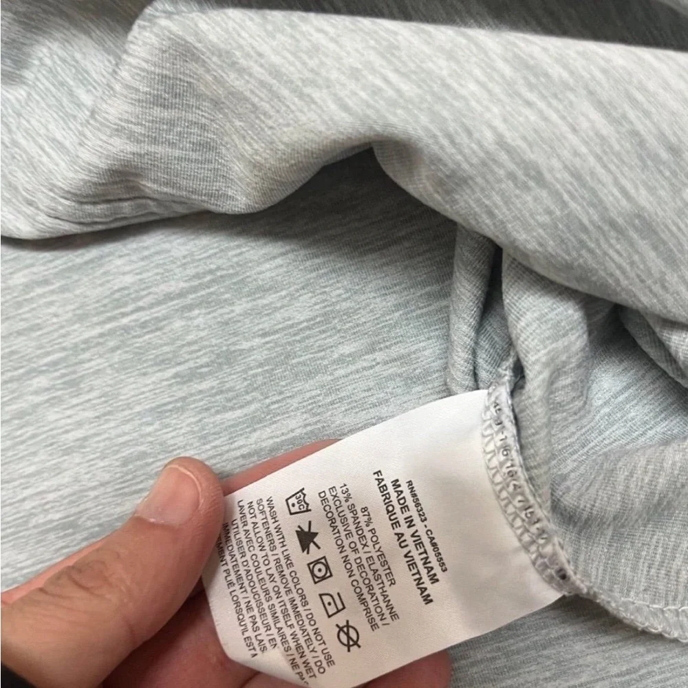 Nike L grey jersey knit light weight yoga hoodie